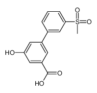 3-hydroxy-5-(3-methylsulfonylphenyl)benzoic acid结构式