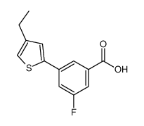 3-(4-ethylthiophen-2-yl)-5-fluorobenzoic acid Structure