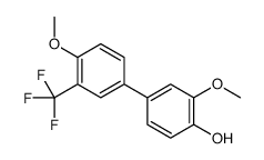 2-methoxy-4-[4-methoxy-3-(trifluoromethyl)phenyl]phenol Structure