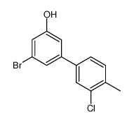 3-bromo-5-(3-chloro-4-methylphenyl)phenol结构式