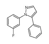1-(3-FLUOROPHENYL)-5-PHENYL-1H-PYRAZOLE结构式