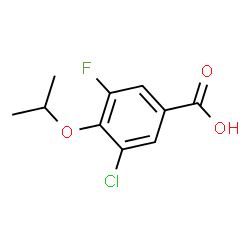 3-Chloro-5-fluoro-4-(1-methylethoxy)-benzoic acid结构式