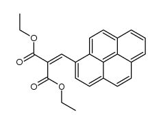 diethyl 2-(1-pyrenylmethylene)malonate结构式