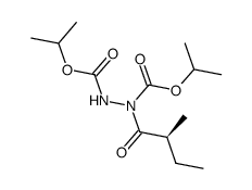 dipropan-2-yl 1-[(2S)-2-methylbutanoyl]hydrazine-1,2-dicarboxylate结构式