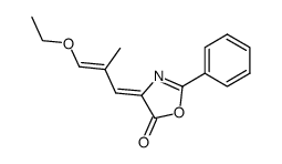 4-(3-ethoxy-2-methylallylidene)-2-phenyloxazol-5(4H)-one结构式