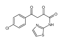 4-(4-chlorophenyl)-2,4-dioxo-N-(1,3-thiazol-2-yl)butanamide结构式
