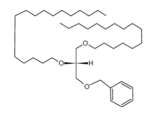 [R,(-)]-3-O-Benzyl-1-O,2-O-dihexadecyl-L-glycerol structure
