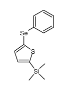 2-phenylseleno-5-trimethylsilylthiophene结构式