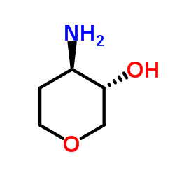 3-Amino-1,5-anhydro-2,3-dideoxy-D-threo-pentitol结构式