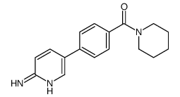 2-Amino-5-[4-(piperidinocarbonyl)phenyl]pyridine Structure