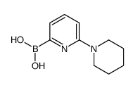 6-(piperidin-1-yl)pyridin-2-ylboronic acid结构式