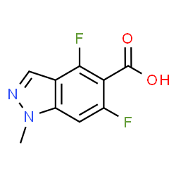 4,6-二氟-1-甲基-1H-吲唑-5-羧酸图片