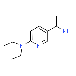 5-(1-氨基乙基)-N,N-二乙基吡啶-2-胺结构式