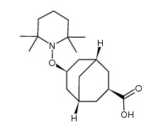 (1R,3r,5S,7s)-7-((2,2,6,6-tetramethylpiperidin-1-yl)oxy)bicyclo[3.3.1]nonane-3-carboxylic acid结构式