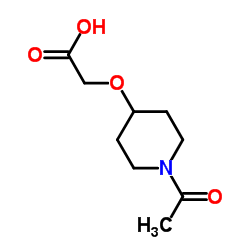[(1-Acetyl-4-piperidinyl)oxy]acetic acid结构式