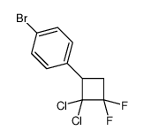 1-bromo-4-(2,2-dichloro-3,3-difluorocyclobutyl)benzene结构式