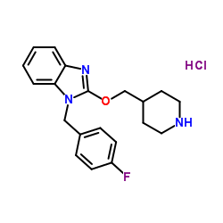 1-(4-Fluoro-benzyl)-2-(piperidin-4-ylmethoxy)-1H-benzoimidazole hydrochloride Structure
