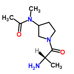 N-(1-Alanyl-3-pyrrolidinyl)-N-methylacetamide结构式