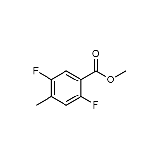 Methyl 2,5-difluoro-4-methylbenzoate structure