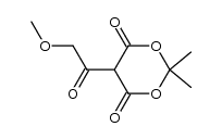 5-(2-methoxyacetyl)-2,2-dimethyl-1,3-dioxane-4,6-dione结构式