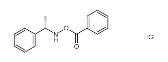 (S)-O-benzoyl-N-(1-phenylethyl)hydroxylamine hydrochloride Structure