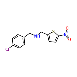 1-(4-Chlorophenyl)-N-[(5-nitro-2-thienyl)methyl]methanamine图片