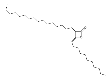 3-hexadecyl-4-undecylideneoxetan-2-one Structure