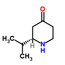 (2S)-2-Isopropyl-4-piperidinone结构式