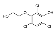 2,4,6-trichloro-3-(2-hydroxyethoxy)phenol结构式