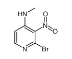 2-Bromo-N-methyl-3-nitro-4-pyridinamine结构式