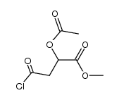 methyl 2-acetoxy-4-chloro-4-oxobutanoate结构式