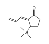 3-(Trimethylsilyl)-2-(2-propenylidene)-1-cyclopentanone Structure