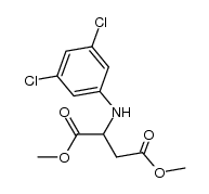 Methyl-2-(3,5-dichlorophenylamino)-3-methoxycarbonylpropionate结构式