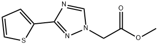 (3-Thiophen-2-yl-[1,2,4]triazol-1-yl)-acetic acid methyl ester Structure