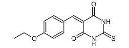 5-(4-ethoxybenzylidene)-2-thioxodihydro-4,6(1H,5H)-pyrimidinedione结构式