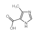 4-甲基-1H-咪唑-5-羧酸结构式