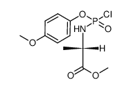 p-methoxyphenyl methoxyalaninyl phosphorochloridate Structure