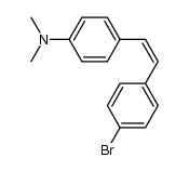4-[(Z)-2-(4-bromophenyl)ethenyl]-N,N-dimethylbenzenamine结构式