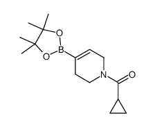 环丙基(4-硼酸频哪醇酯基-5,6-二氢吡啶-1(2H)-基)甲酮结构式