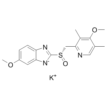 Esomeprazole (potassium salt) Structure