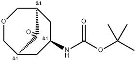 tert-butyl N-[(1R,5S,7s)-rel-9-oxo-3-oxabicyclo[3.3.1]nonan-7-yl]carbamate structure