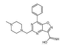 5-[(4-methylpiperazin-1-yl)methyl]-7-phenyl-[1,2]oxazolo[4,5-d]pyrimidine-3-carboxamide Structure