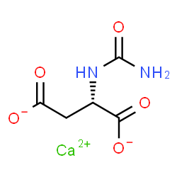 calcium N-(aminocarbonyl)-L-aspartate结构式