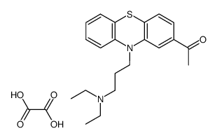 1-[10-(3-diethylamino-propyl)-phenothiazin-2-yl]-ethanone, hydrogenoxalate Structure