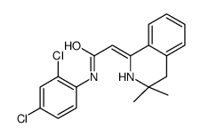 (2E)-N-(2,4-dichlorophenyl)-2-(3,3-dimethyl-2,4-dihydroisoquinolin-1-ylidene)acetamide结构式
