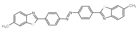 2,2'-(azodi-p-phenylene)bis(6-methylbenzothiazole)结构式