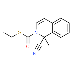 1-Cyano-1-methyl-2(1H)-isoquinolinecarbothioic acid S-ethyl ester结构式