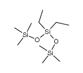 hexamethyl-3,3-diethyl-trisiloxane Structure