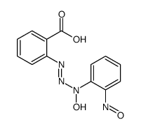 2-[(N-hydroxy-2-nitrosoanilino)diazenyl]benzoic acid Structure