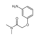 2-(3-aminophenoxy)-N,N-dimethylacetamide结构式